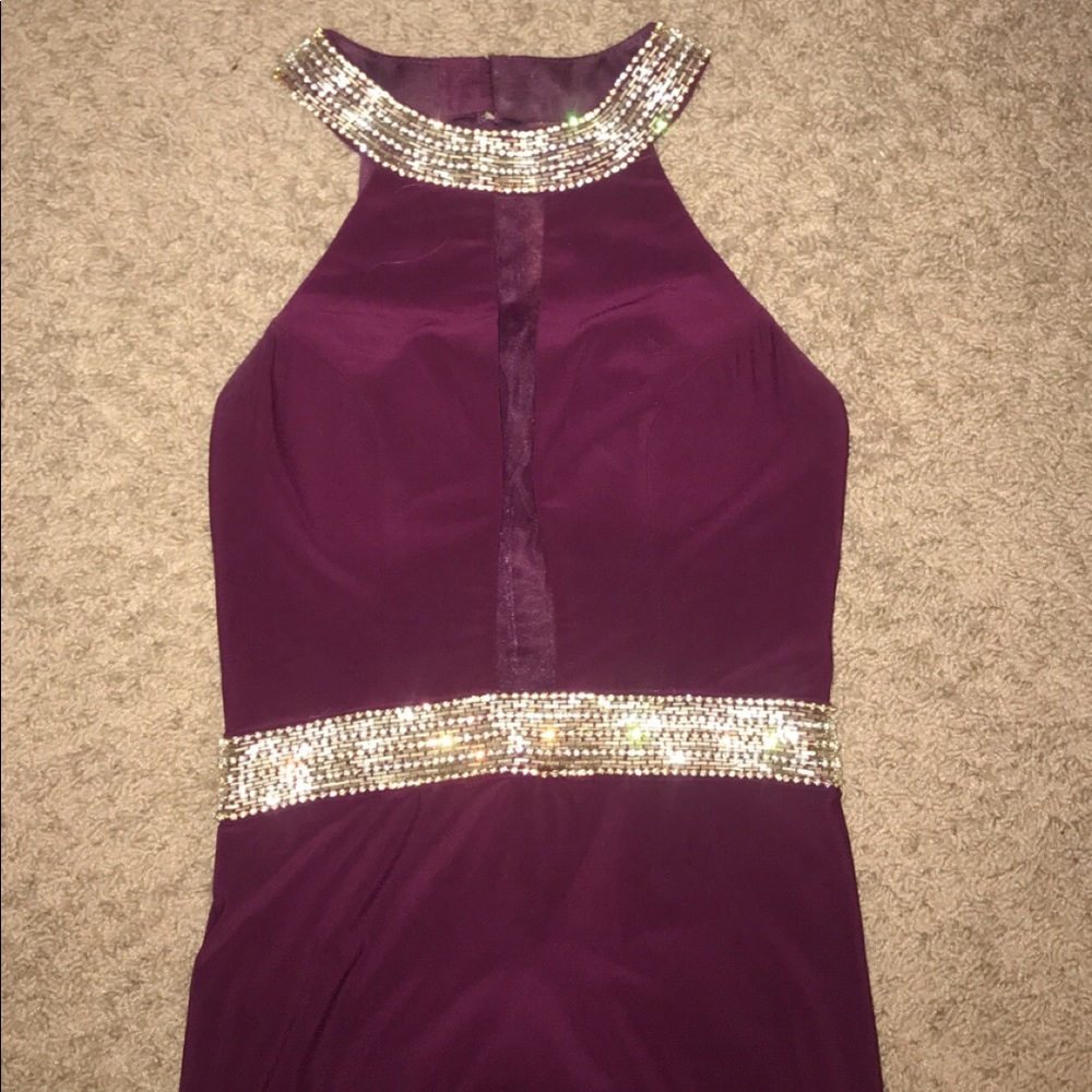 Faviana 7910 Sheer Illusion Back Evening Gown